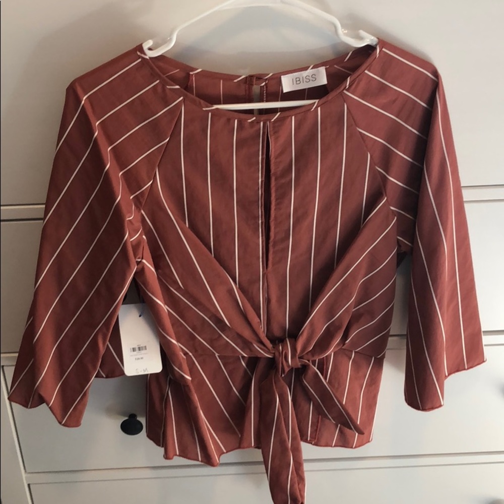 IIbiss front tie blouse